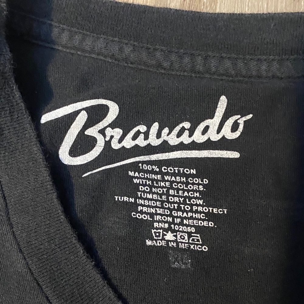Tupac rap music Bravado Black 'All Eyez On Me' Graphic Tee - Picture 4 of 5
